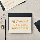 Wonderful, Fantastic Foiled
