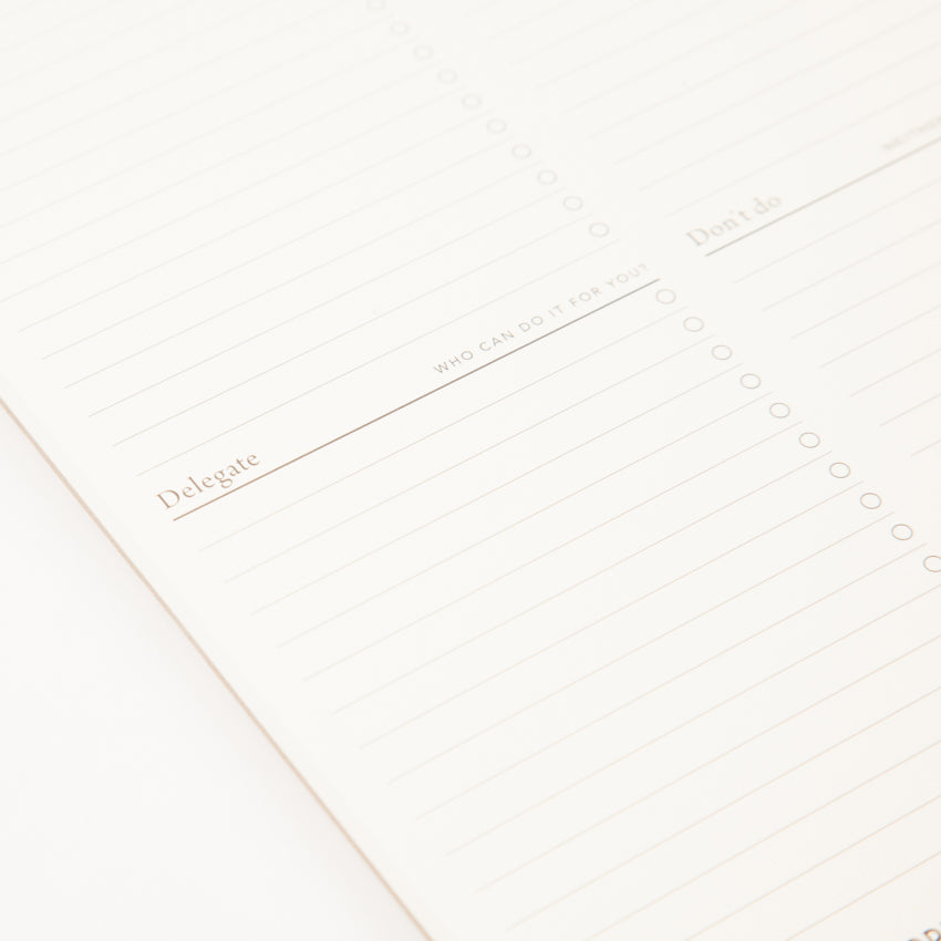 Delegate Focus Notepad