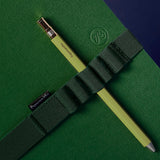 notebook band leafy green
