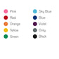 sign pen colour options