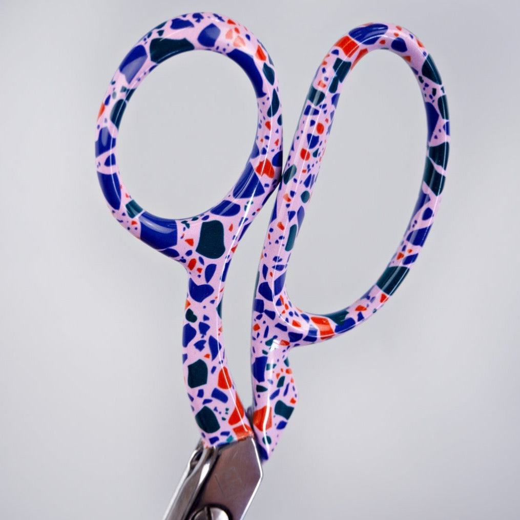 Patterned Tailors Scissors - Terrazzo Purple