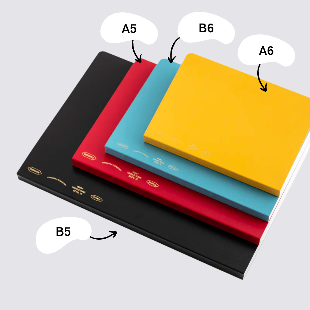 365 Days Graph Notebook - A5 / Red