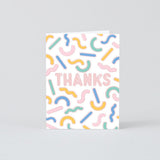 Thanks pastel greetings card wiggles