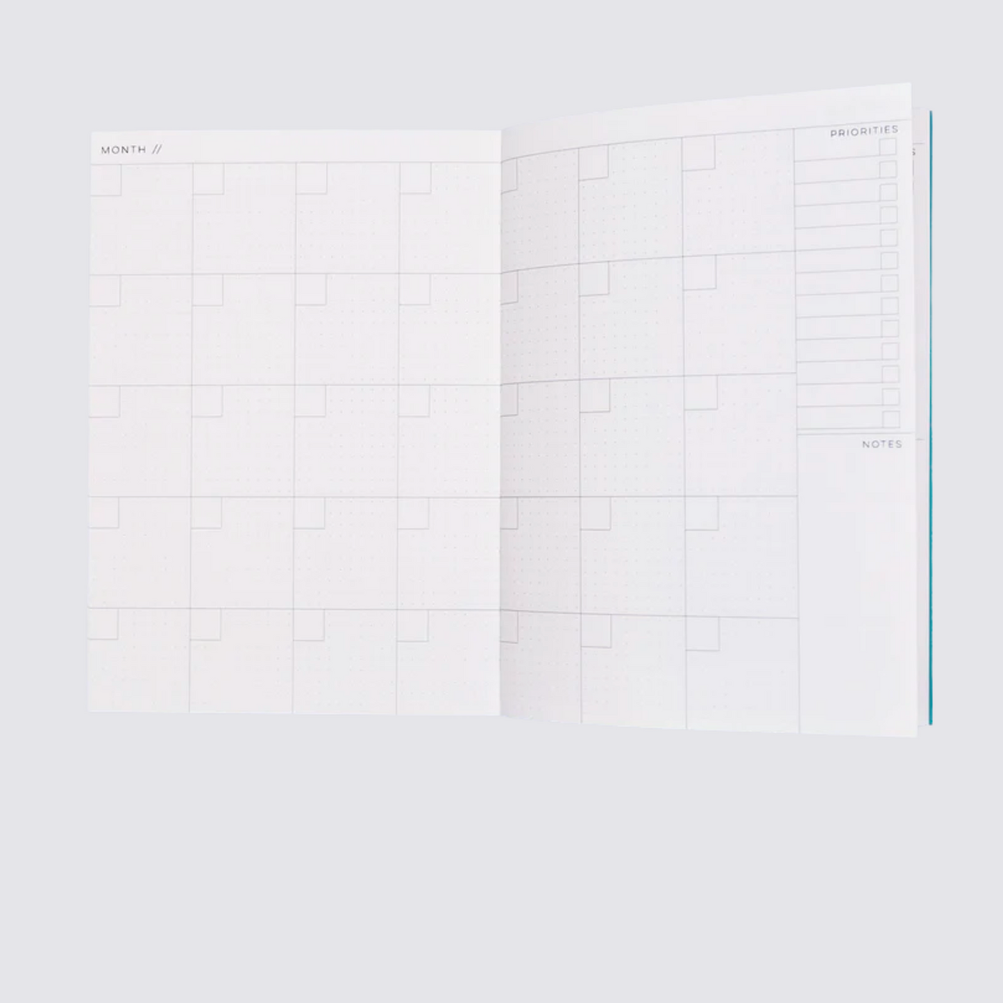 Undated Weekly Planner inside months