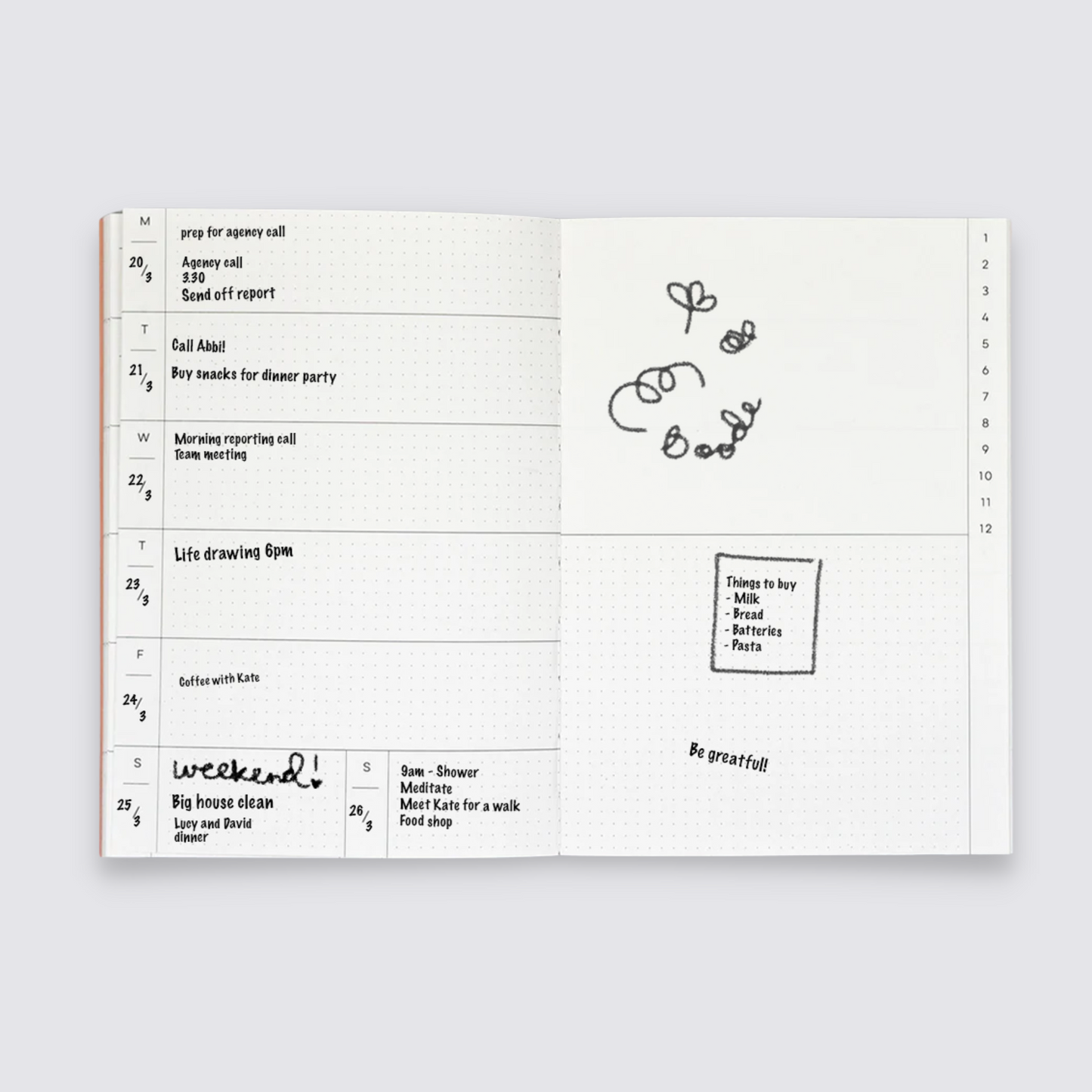 Weekly Dated Planner Undated 2022 2023 2024