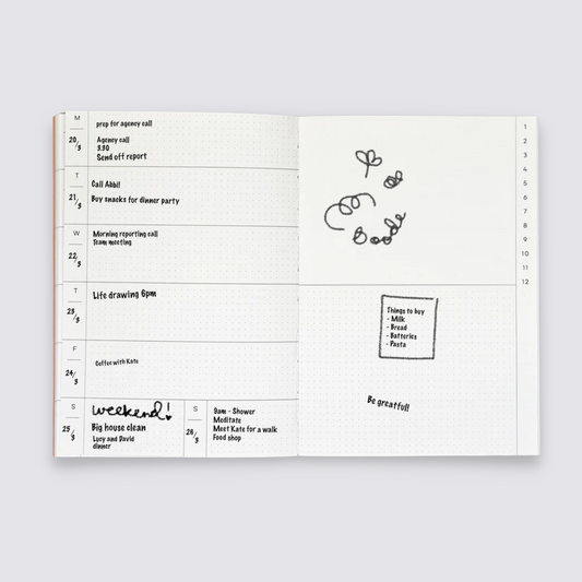 Weekly Undated Planner A5 - Orchard No. 2