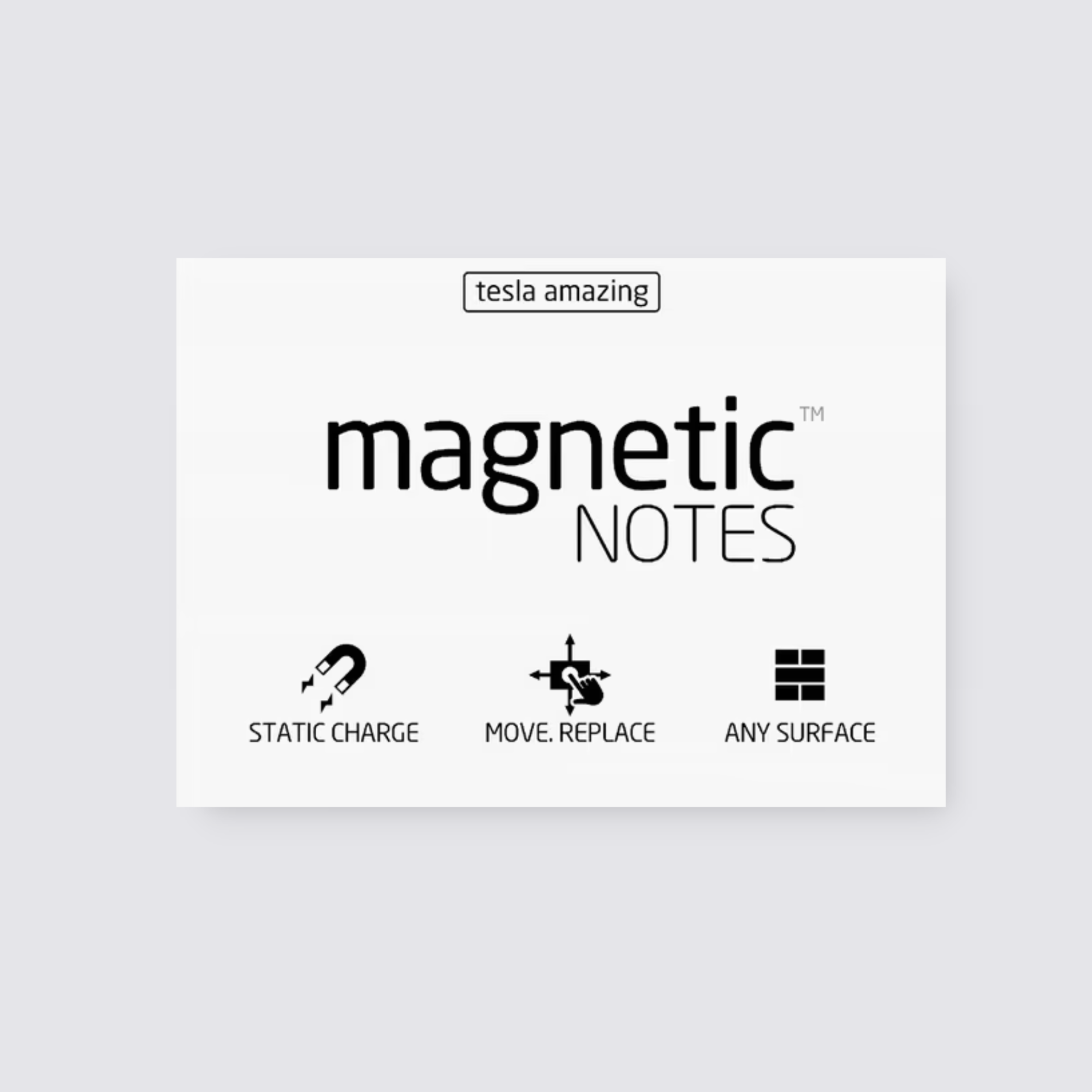 White Magnetic Notes 